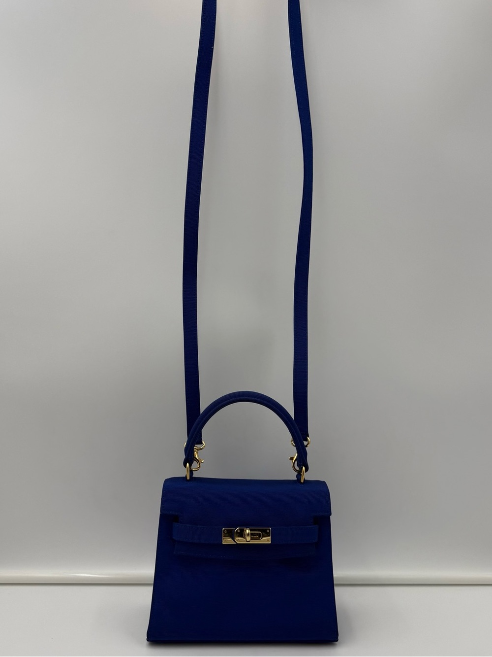 🇮🇹COLOMBO 1937 MILANO • MINI 18 Crossbody Bag in Blue Silk • Made in ITALY - Picture 12 of 16